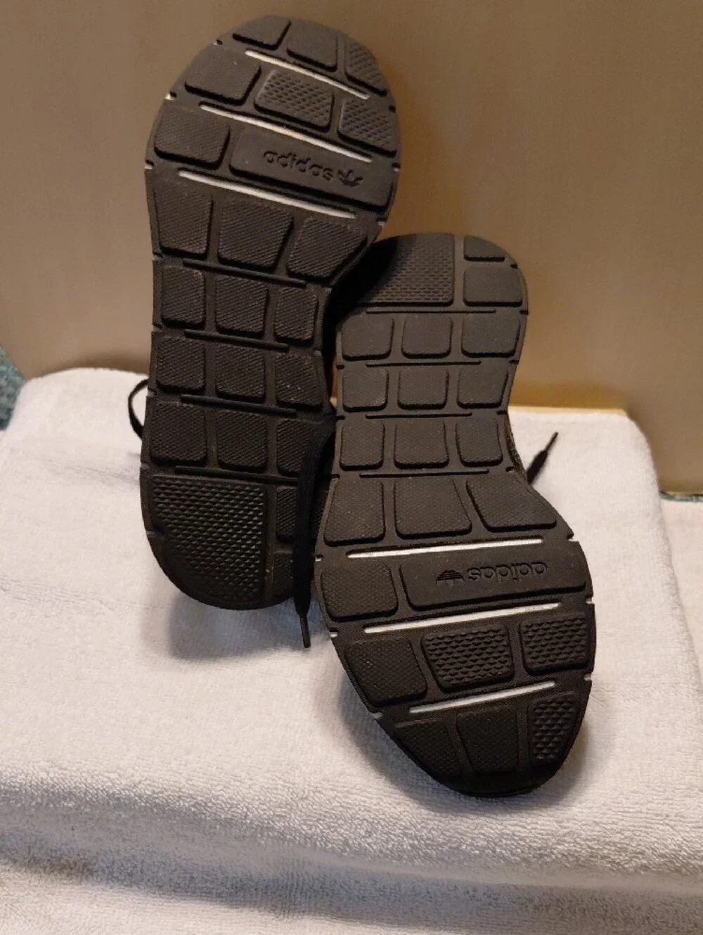 adidas Kids Knit Sneakers in Olive Green and Black